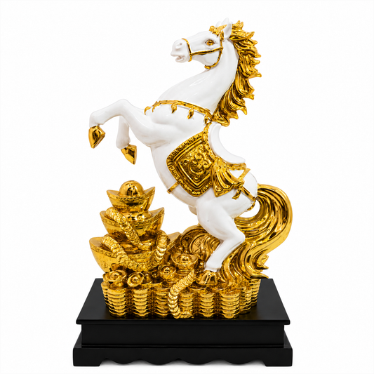 Golden Victory Horse Premium Showpiece
