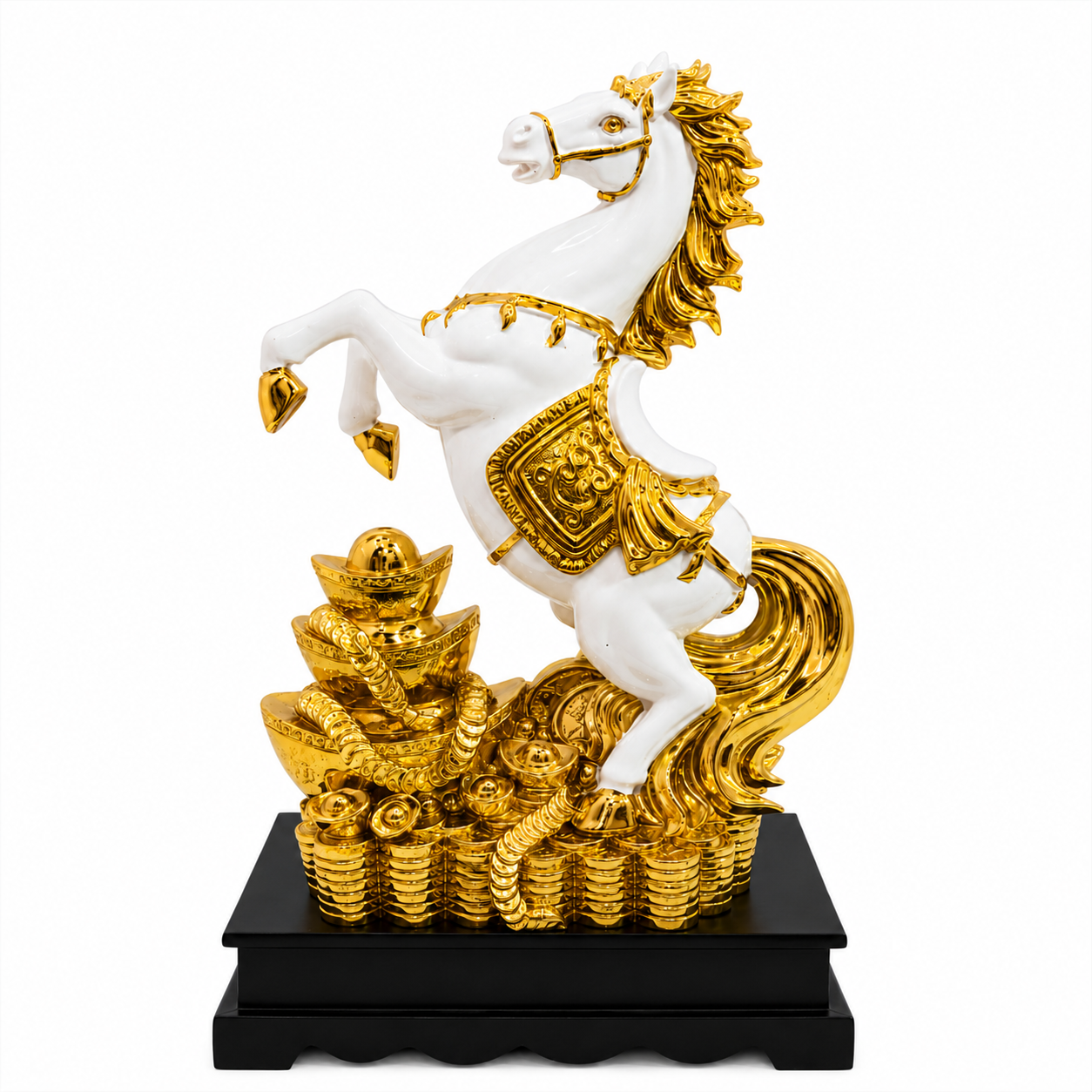Golden Victory Horse Premium Showpiece